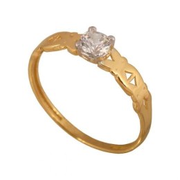 Złoty pierścionek zaręczynowy Pi302