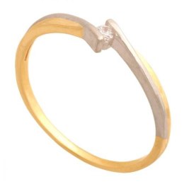 Złoty pierścionek zaręczynowy Pi469