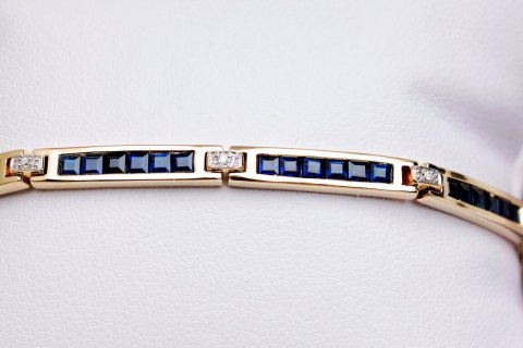 Złota bransoleta - Diament Złota bransoleta - Diament